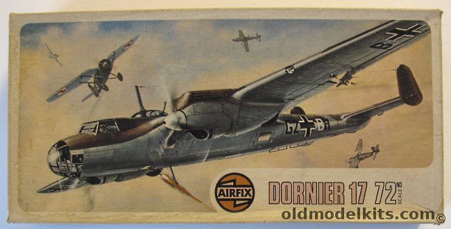 Airfix 1/72 Dornier Do-17E / Do-17F, 494 plastic model kit